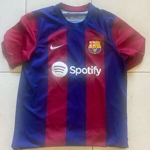 Nike Barcelona Red and Blue Soccer Jersey